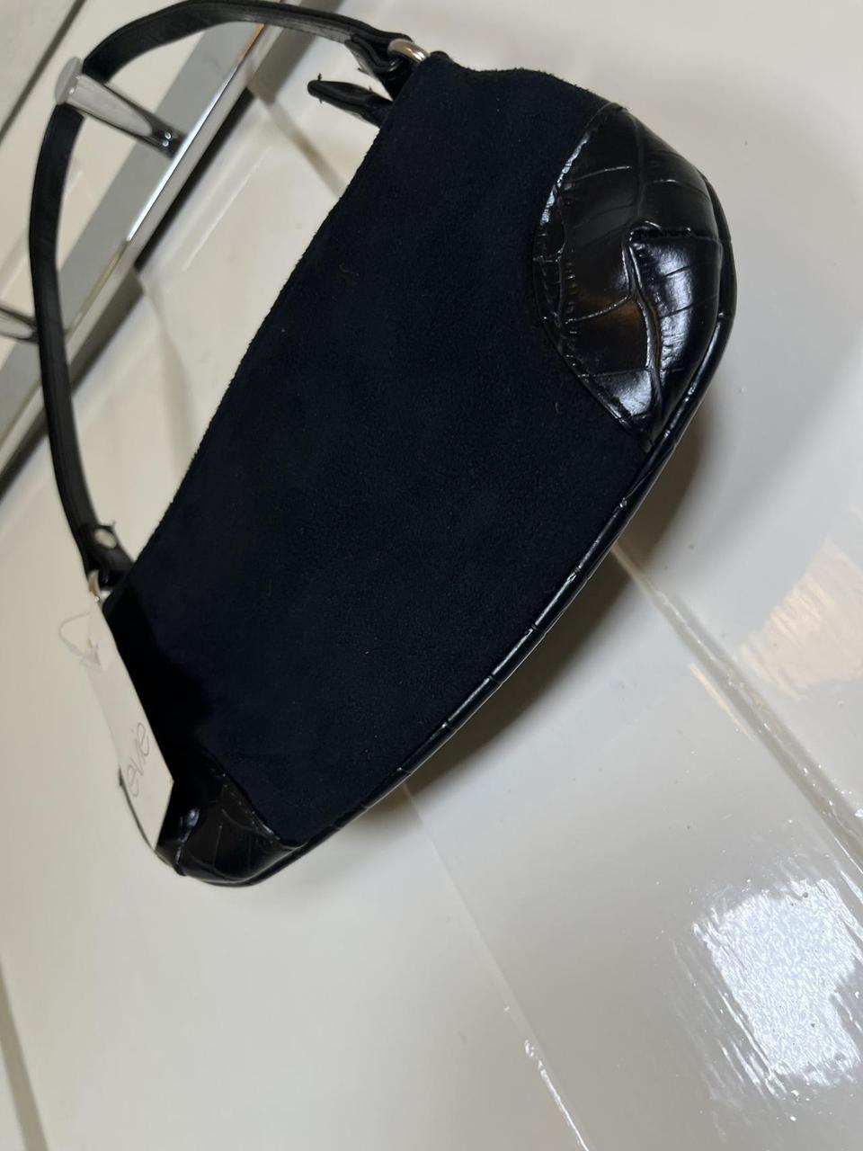 y2k Black patent shoulder bag