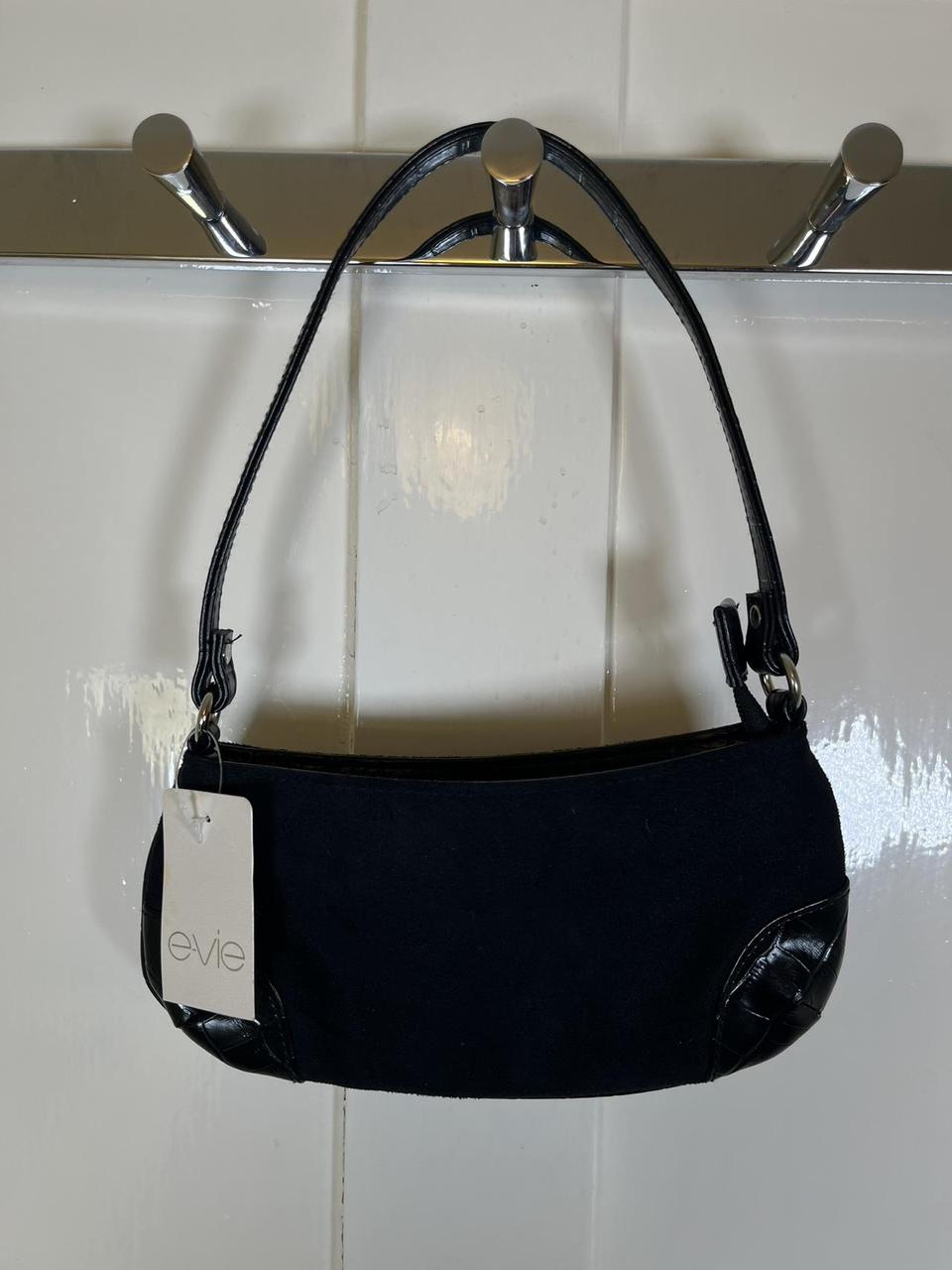 y2k Black patent shoulder bag