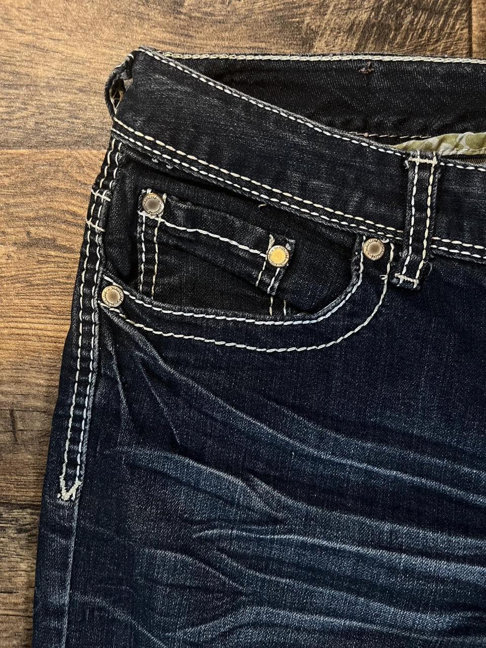 Y2k Low waist boot cut jeans with embroidery