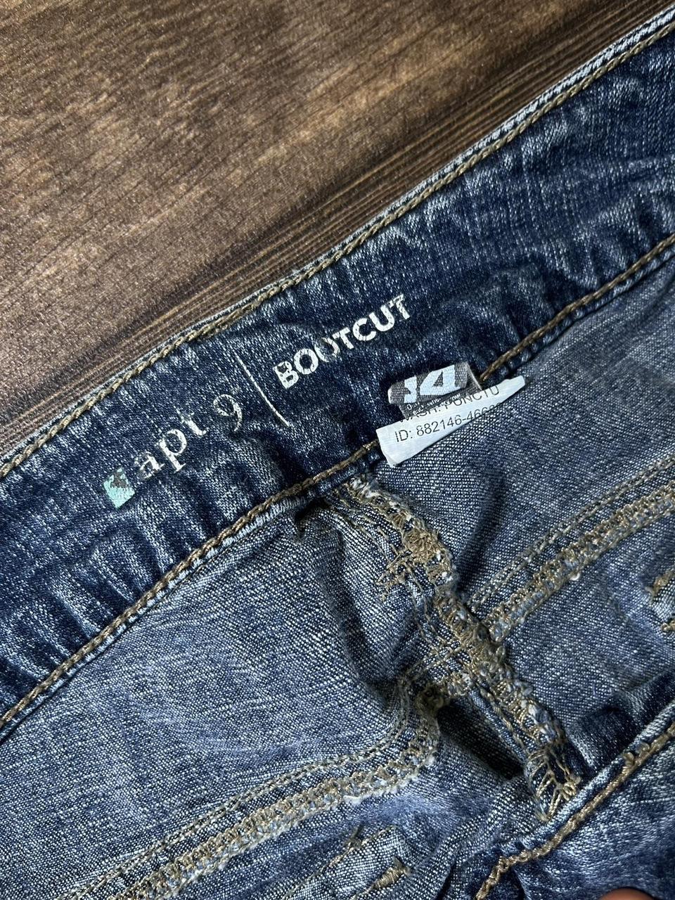 Y2k Low waist flared jeans with embroidery