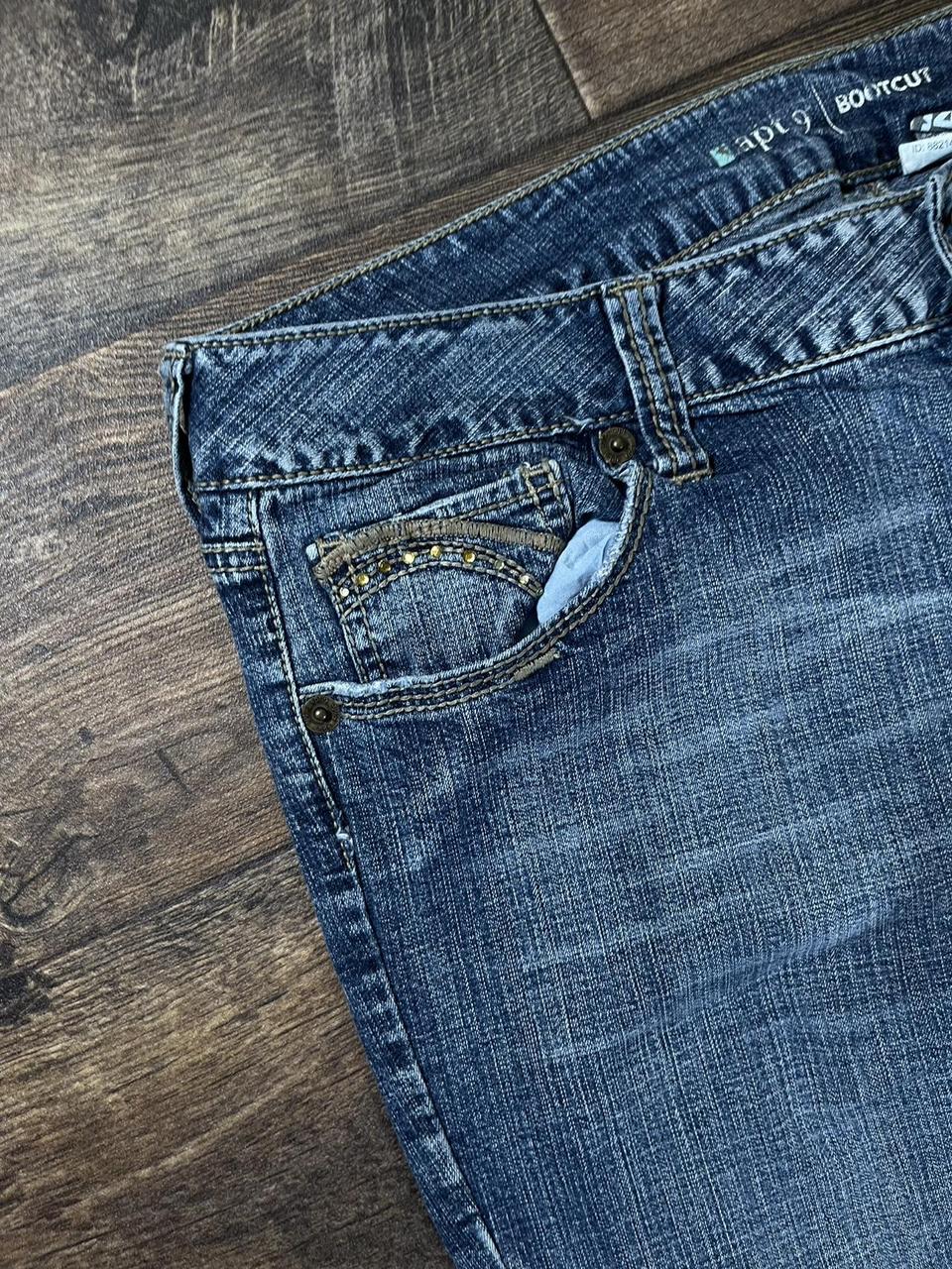 Y2k Low waist flared jeans with embroidery