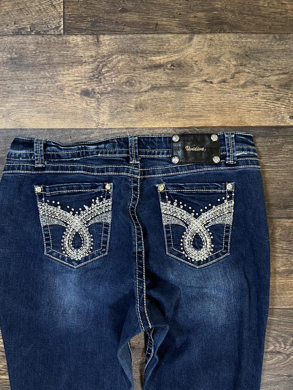 y2k jeans with rhinestone embellishments