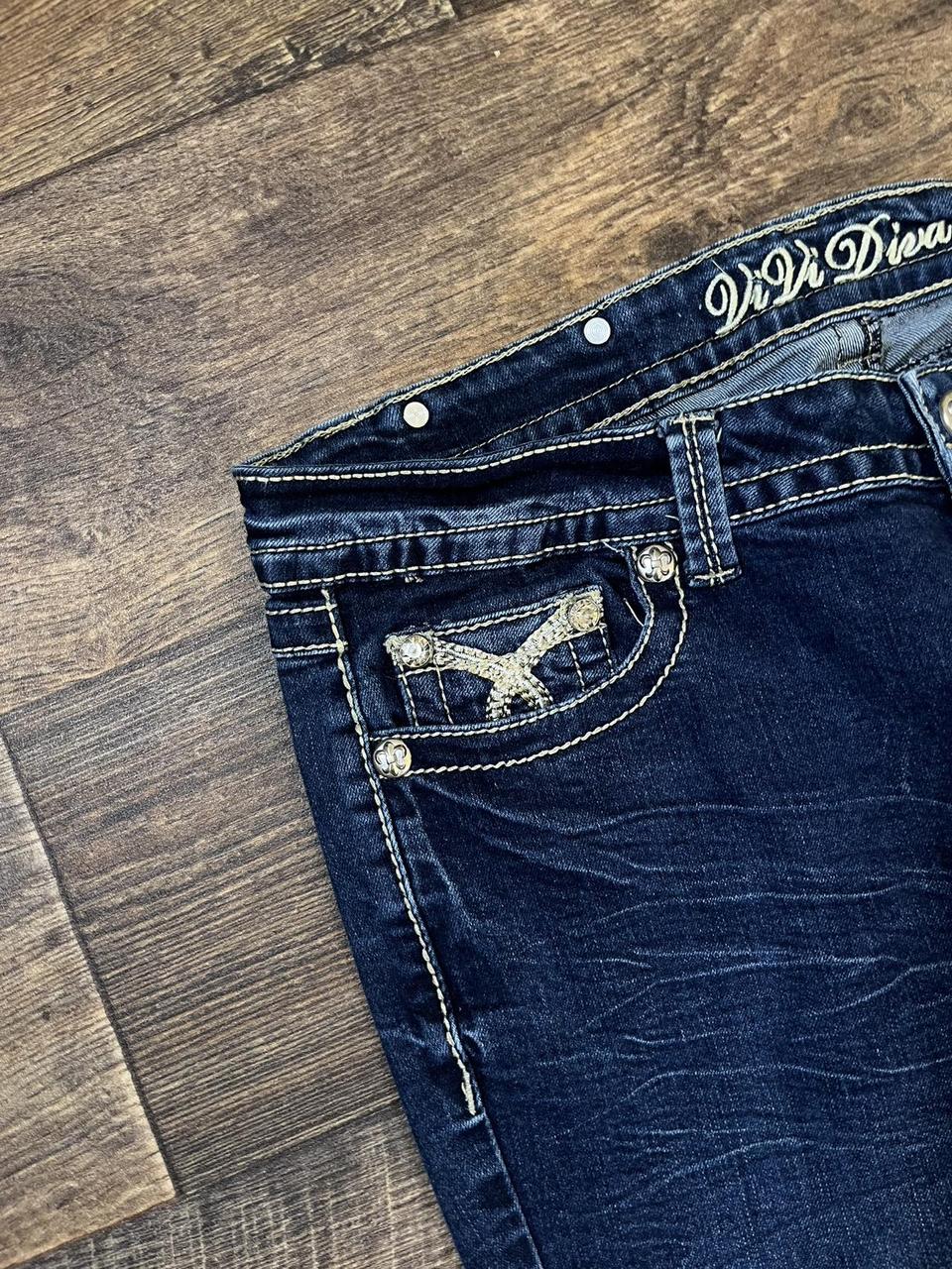 y2k jeans with rhinestone embellishments