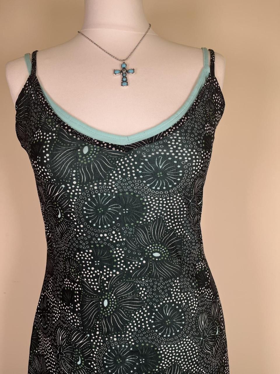 Y2K Beaded floral midi dress