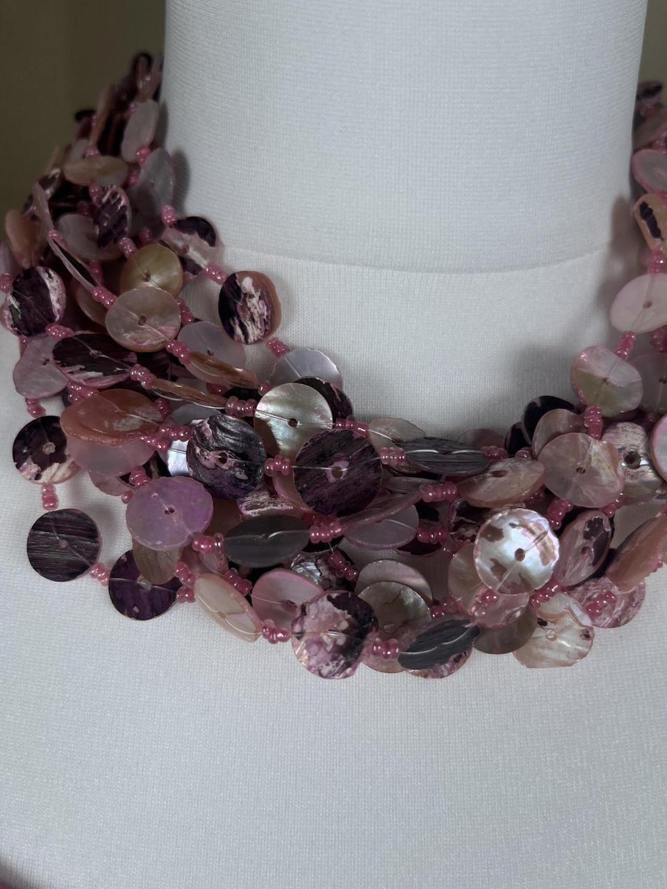 Vintage Boho layered beaded Necklace