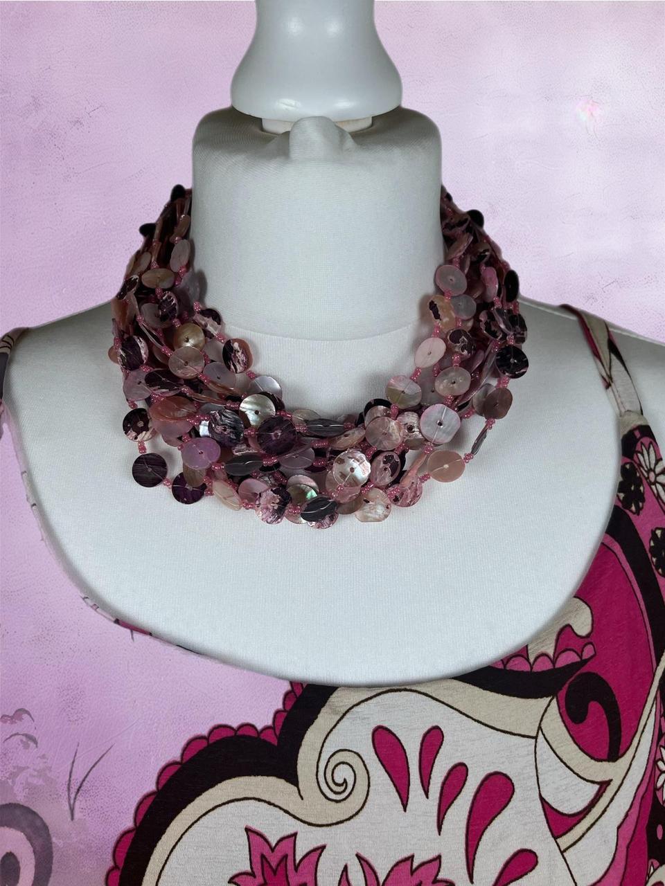 Vintage Boho layered beaded Necklace