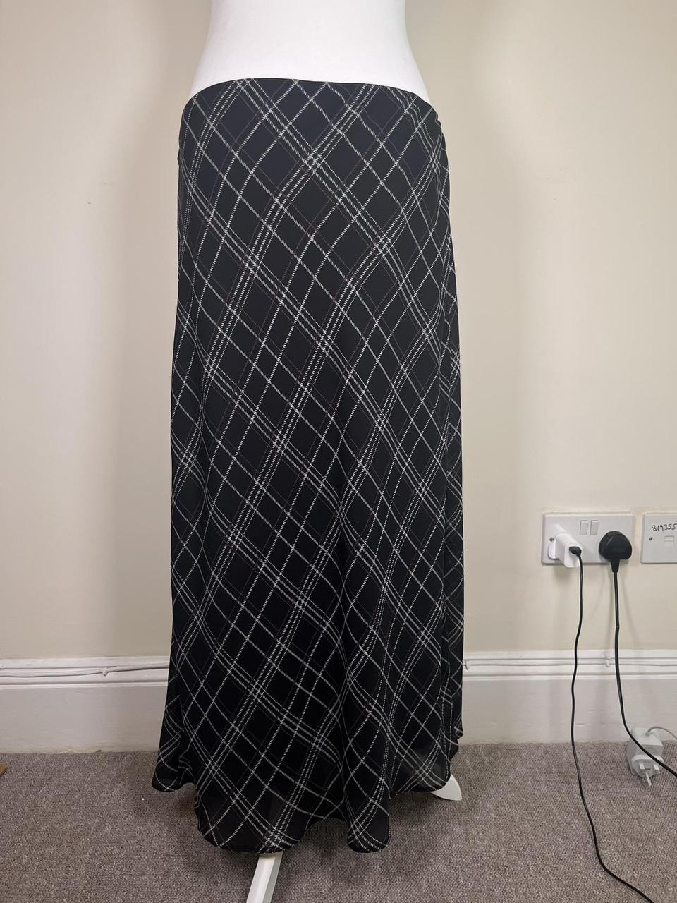 y2k pleated maxi skirt