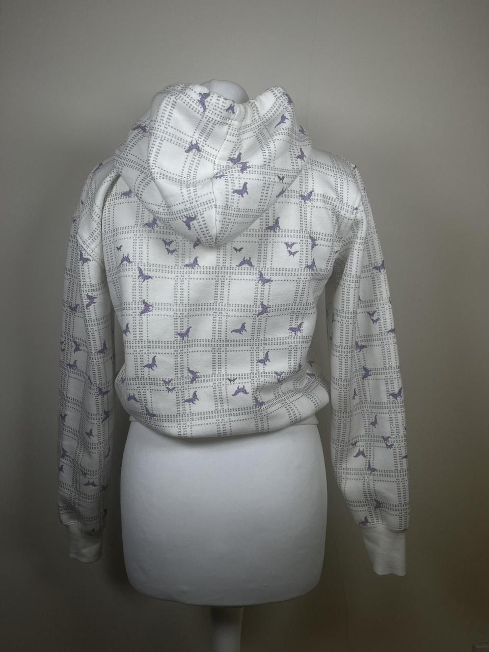 Y2K butterfly zip up hoodie with sequins/rhinestones