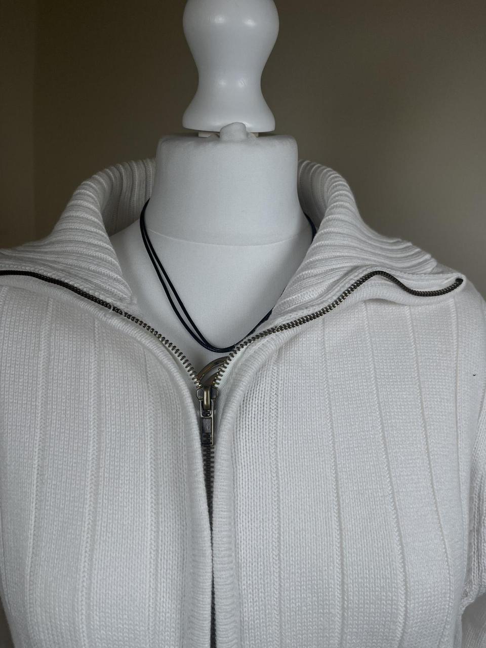 Vintage cream striped knit Jacket