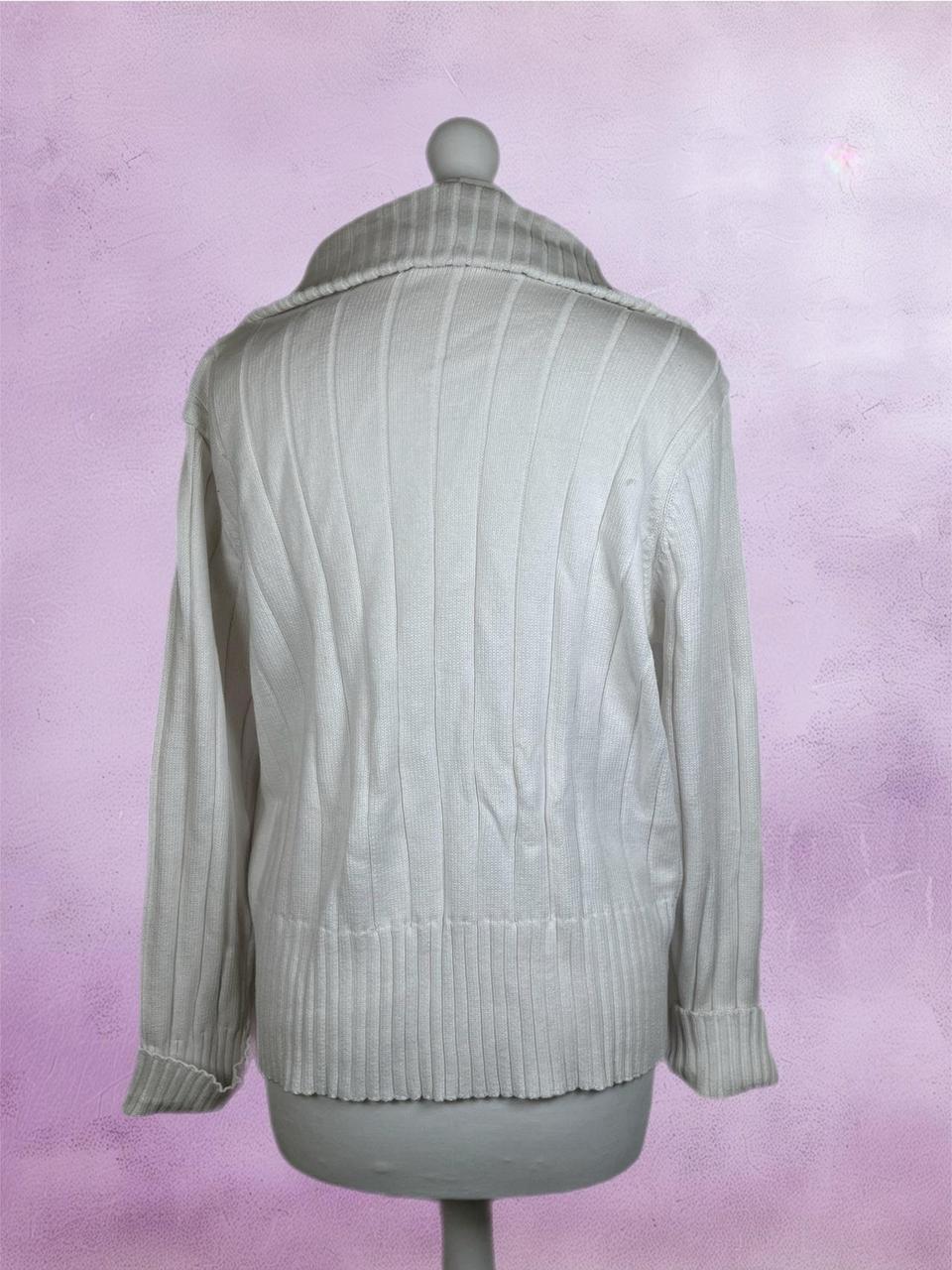 Vintage cream striped knit Jacket