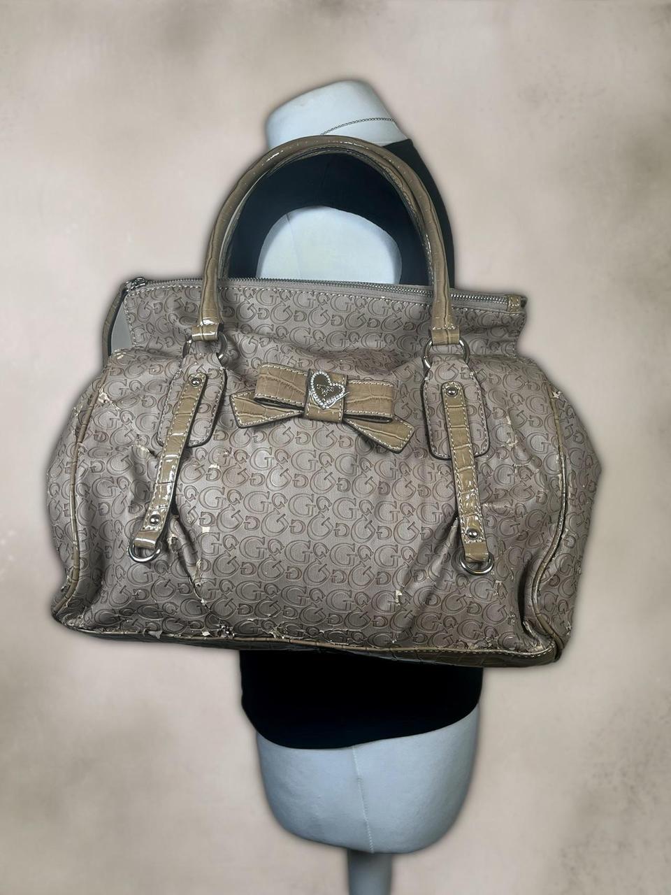 Y2K Monogram Guess Bag with bow detailing