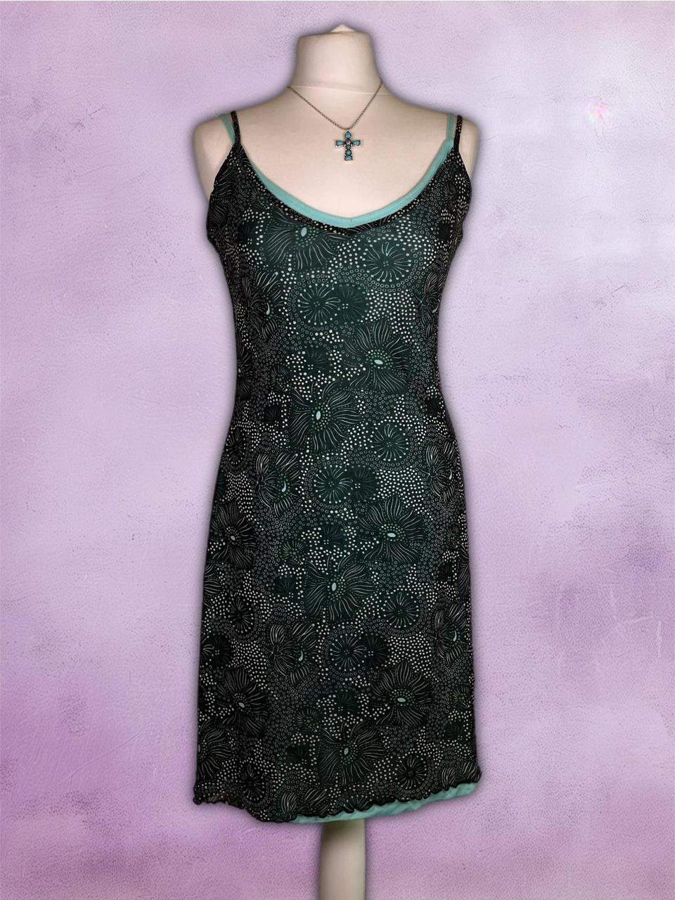 Y2K Beaded floral midi dress