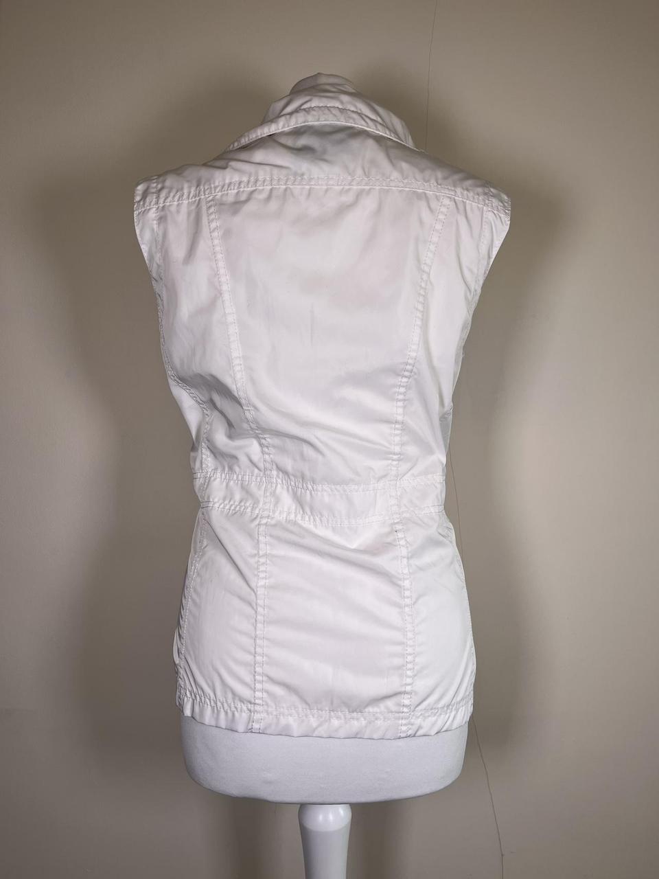 Y2K White Gilet with silver detailing