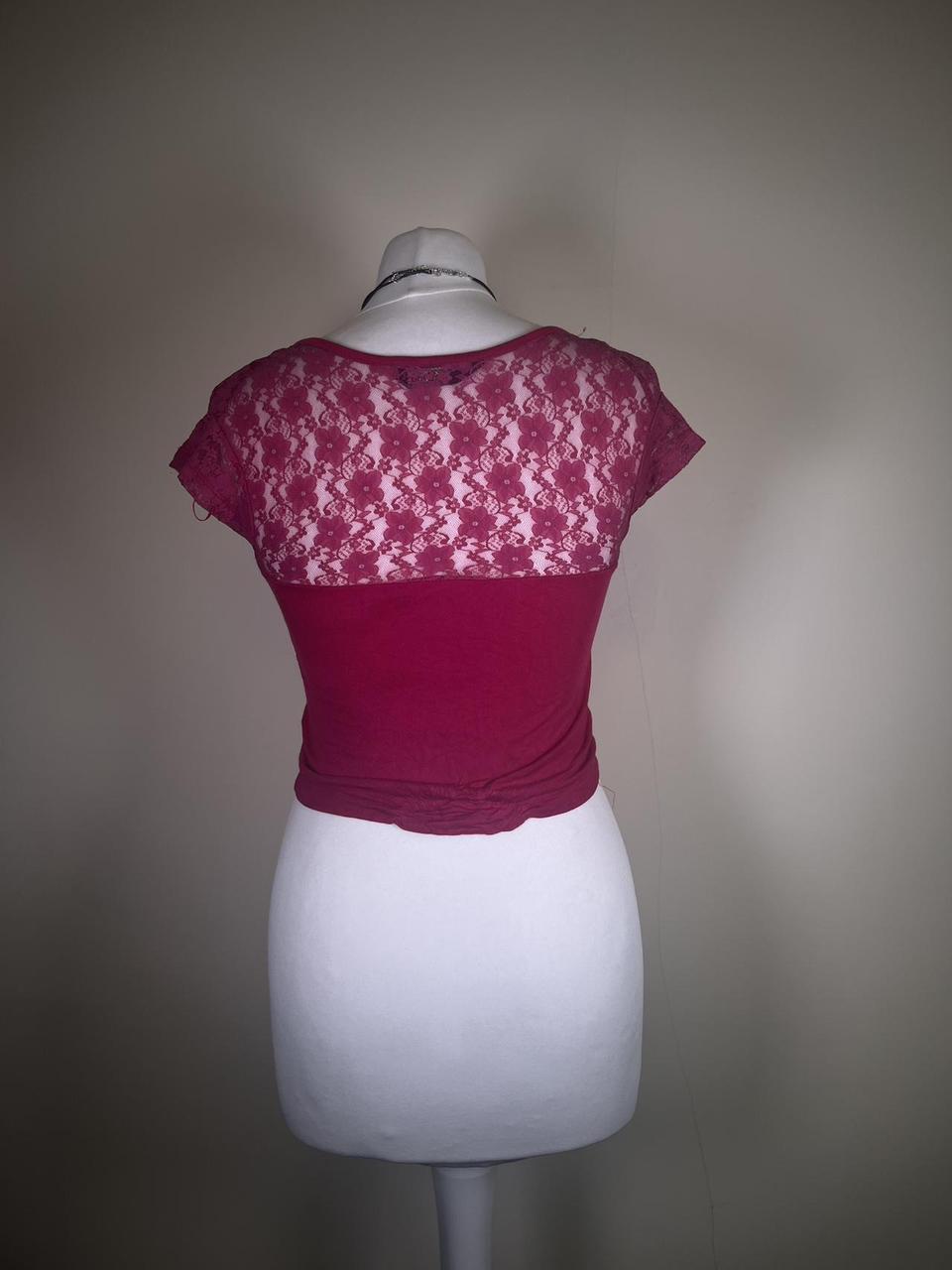 Y2K Lace cami with tie front