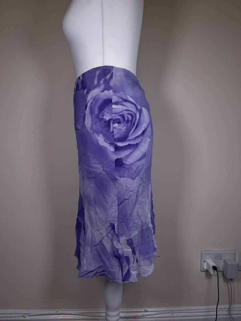 y2k Ruffle Floral Midi skirt