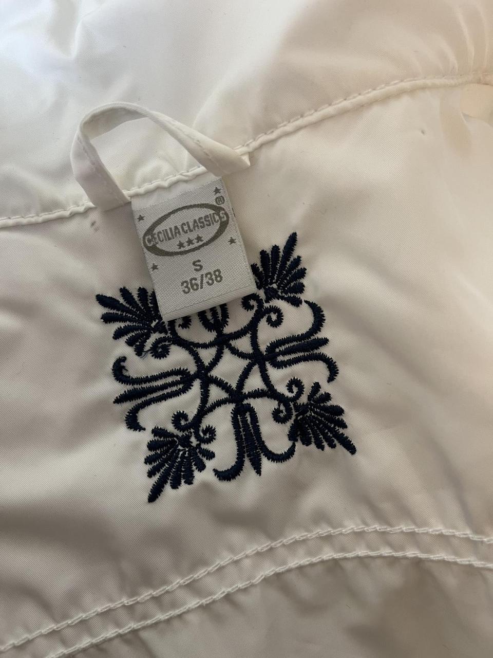 Y2K White Gilet with silver detailing