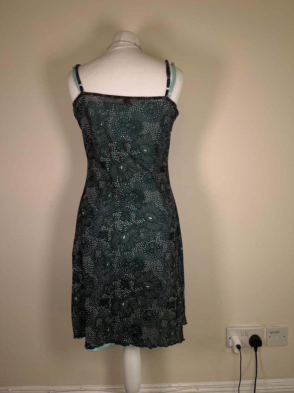 Y2K Beaded floral midi dress