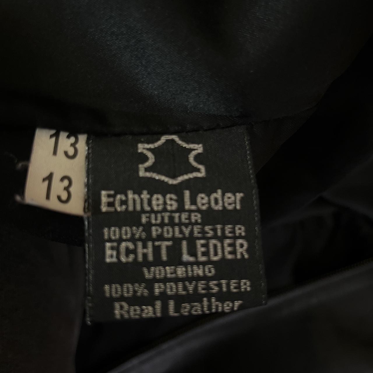 Vintage Leather jacket with silver zipper