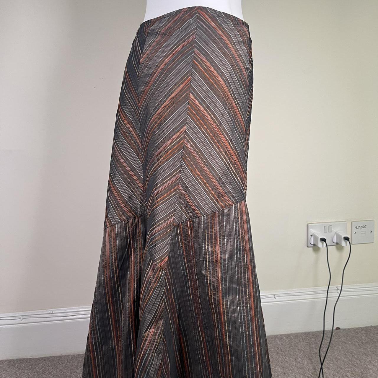 y2k Flowy Striped maxi skirt